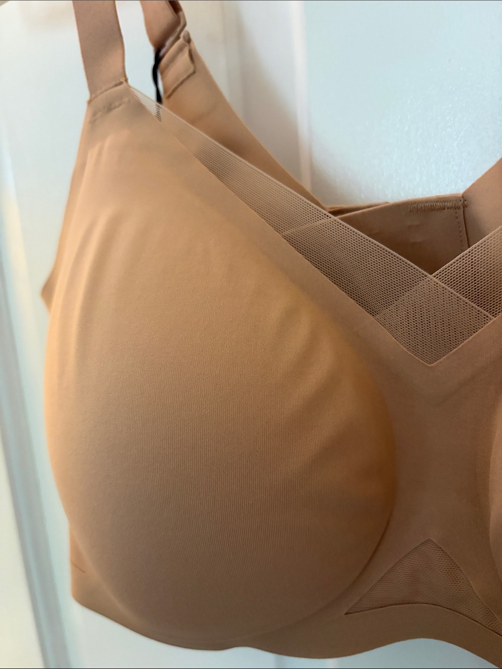 NWT Honeylove CrossOver Contour Bra Light Sand Size XL+ Comfort Seamless Casual - Picture 3 of 8